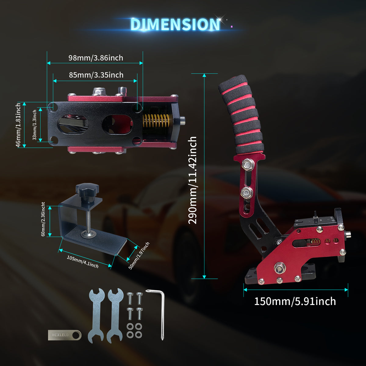 Sim Racing Handbremse - Rot