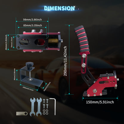 Sim Racing Handbremse - Rot